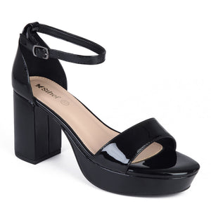 SANDALIA MUJER STHEF VESTIR NEGRO CHAROL 7906