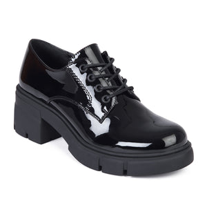 MOCASIN MUJER STHEF NEGRO CHAROL 7950