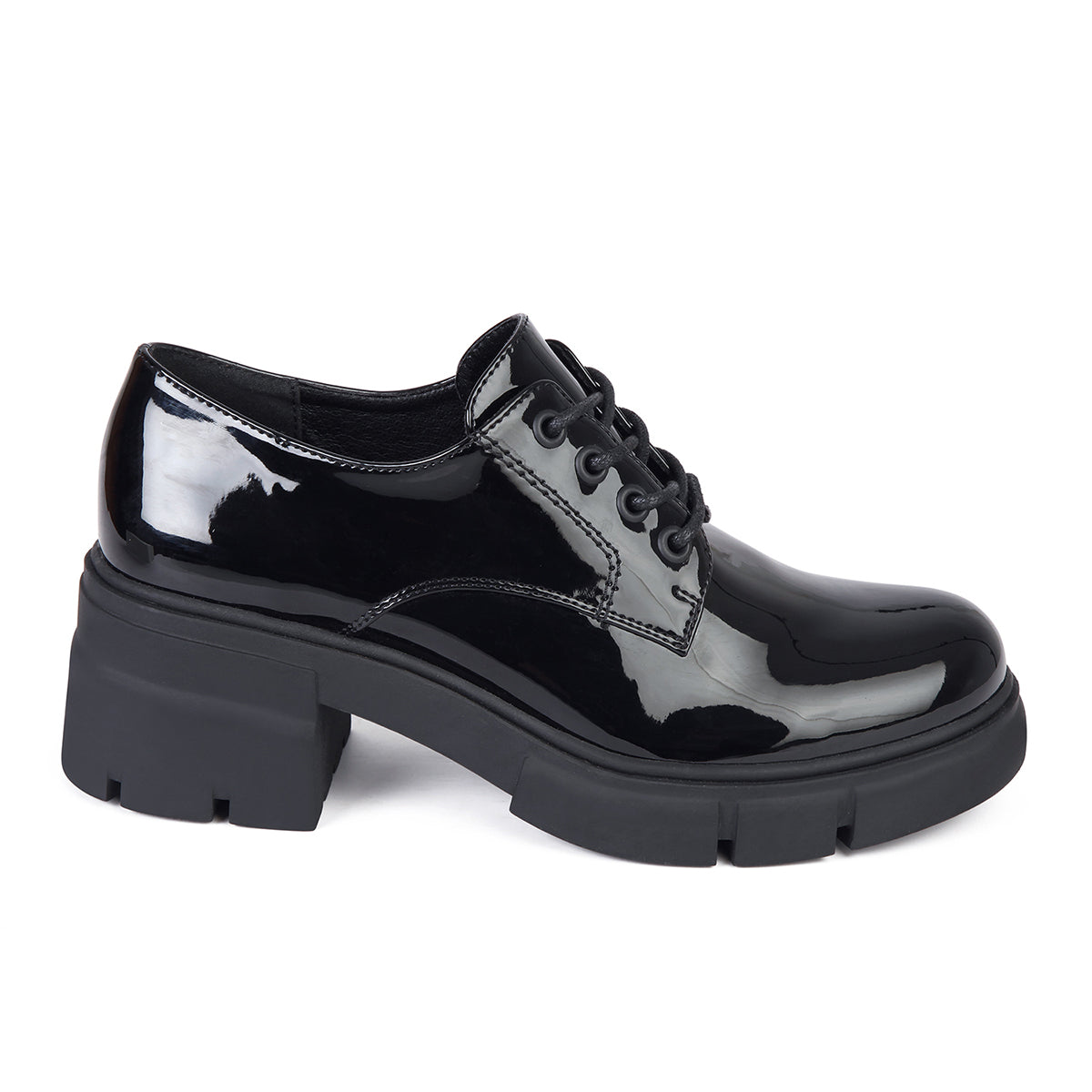 MOCASIN MUJER STHEF NEGRO CHAROL 7950