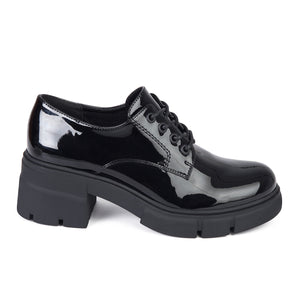 MOCASIN MUJER STHEF NEGRO CHAROL 7950