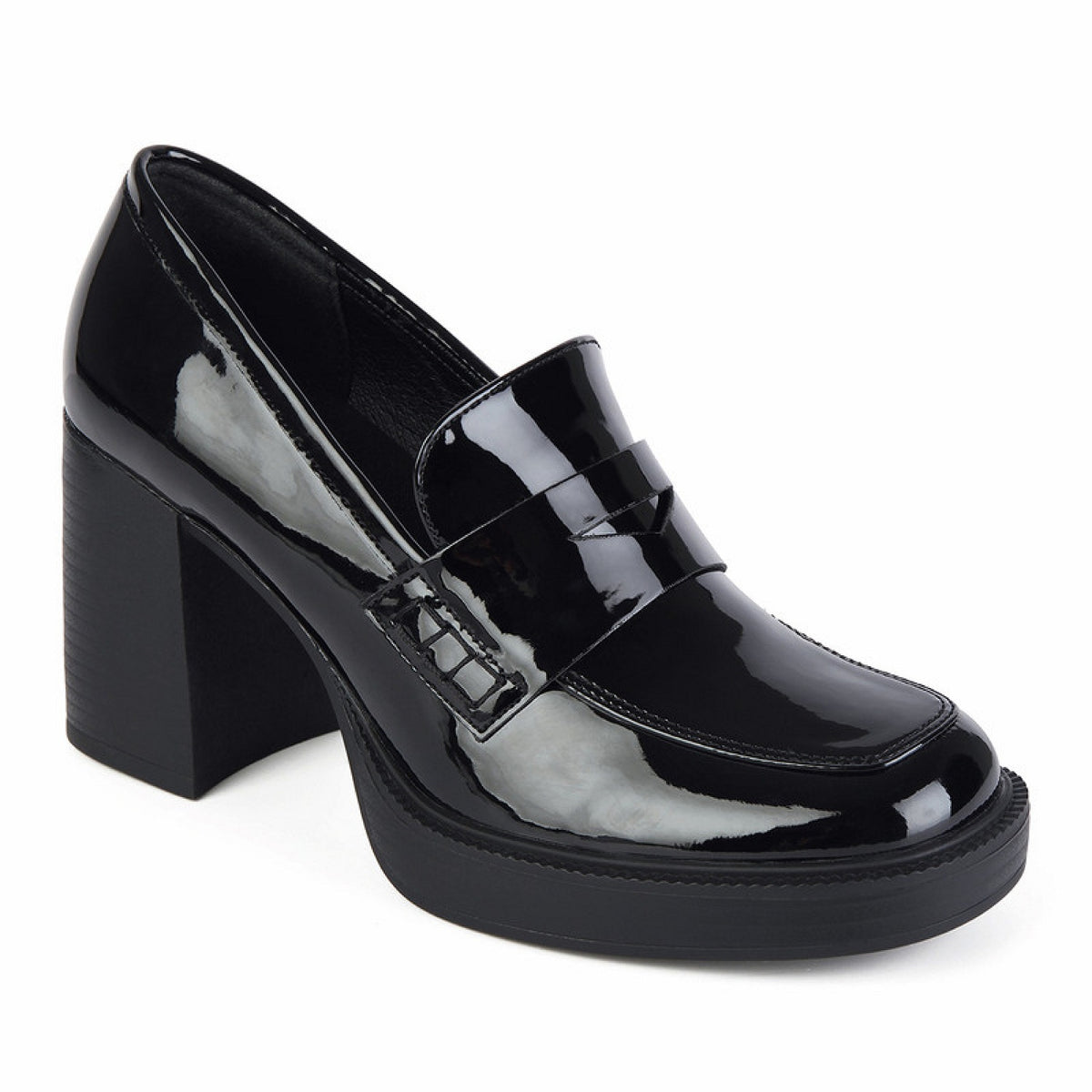 MOCASIN MUJER STHEF NEGRO CHAROL 7971