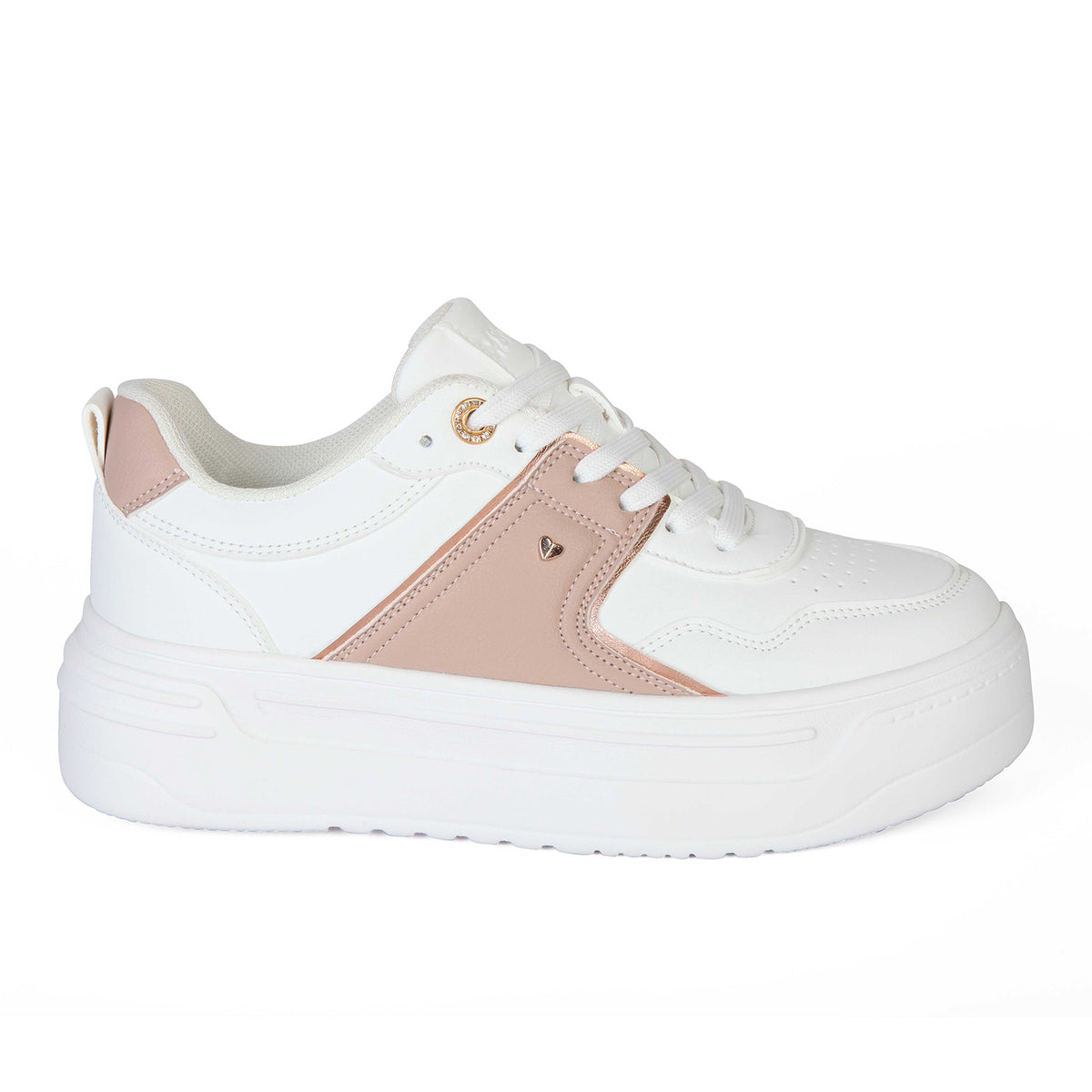 ZAPATILLA MUJER STHEF CASUAL WHITE/PINK 7979