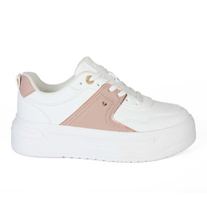 ZAPATILLA MUJER STHEF CASUAL WHITE/PINK 7979