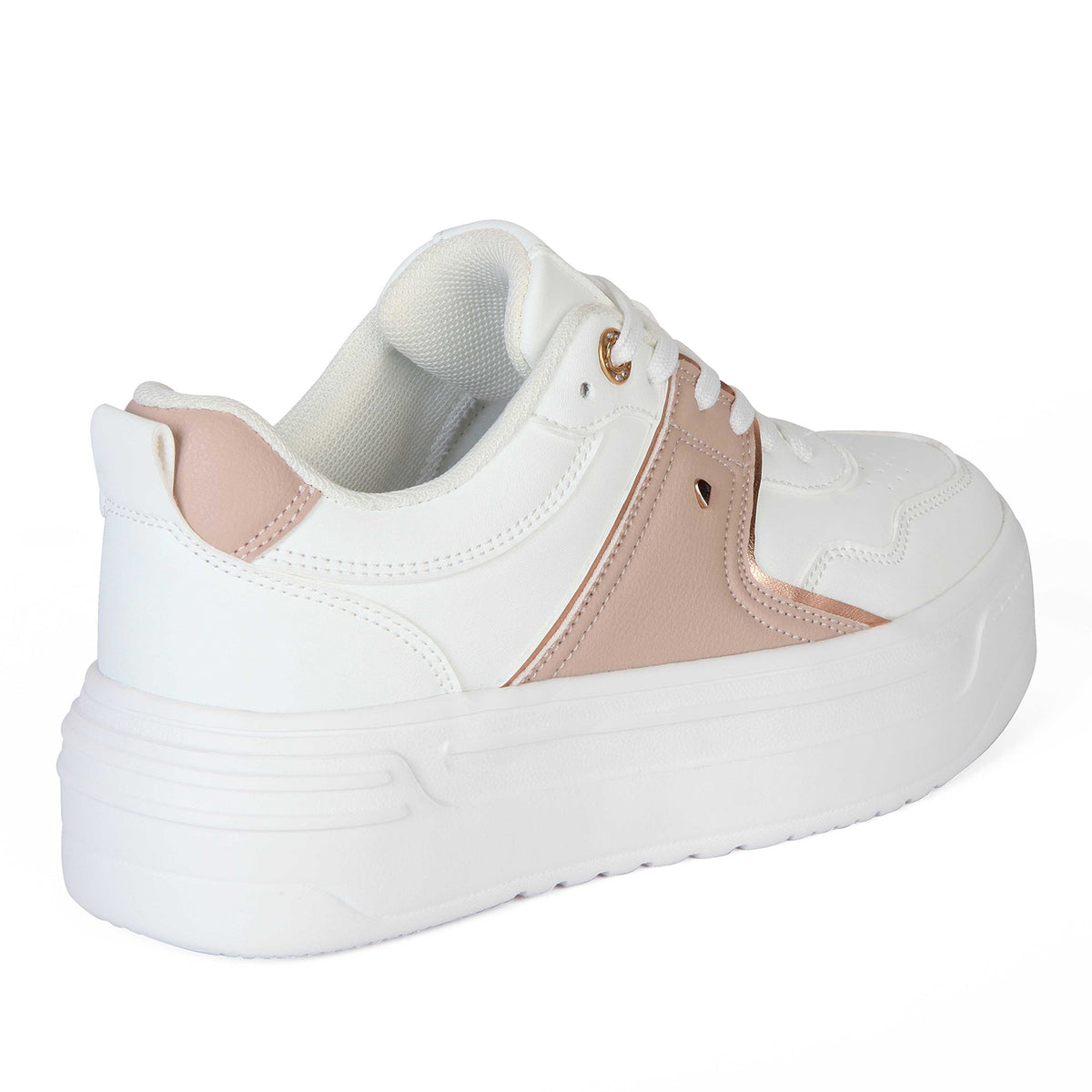 ZAPATILLA MUJER STHEF CASUAL WHITE/PINK 7979