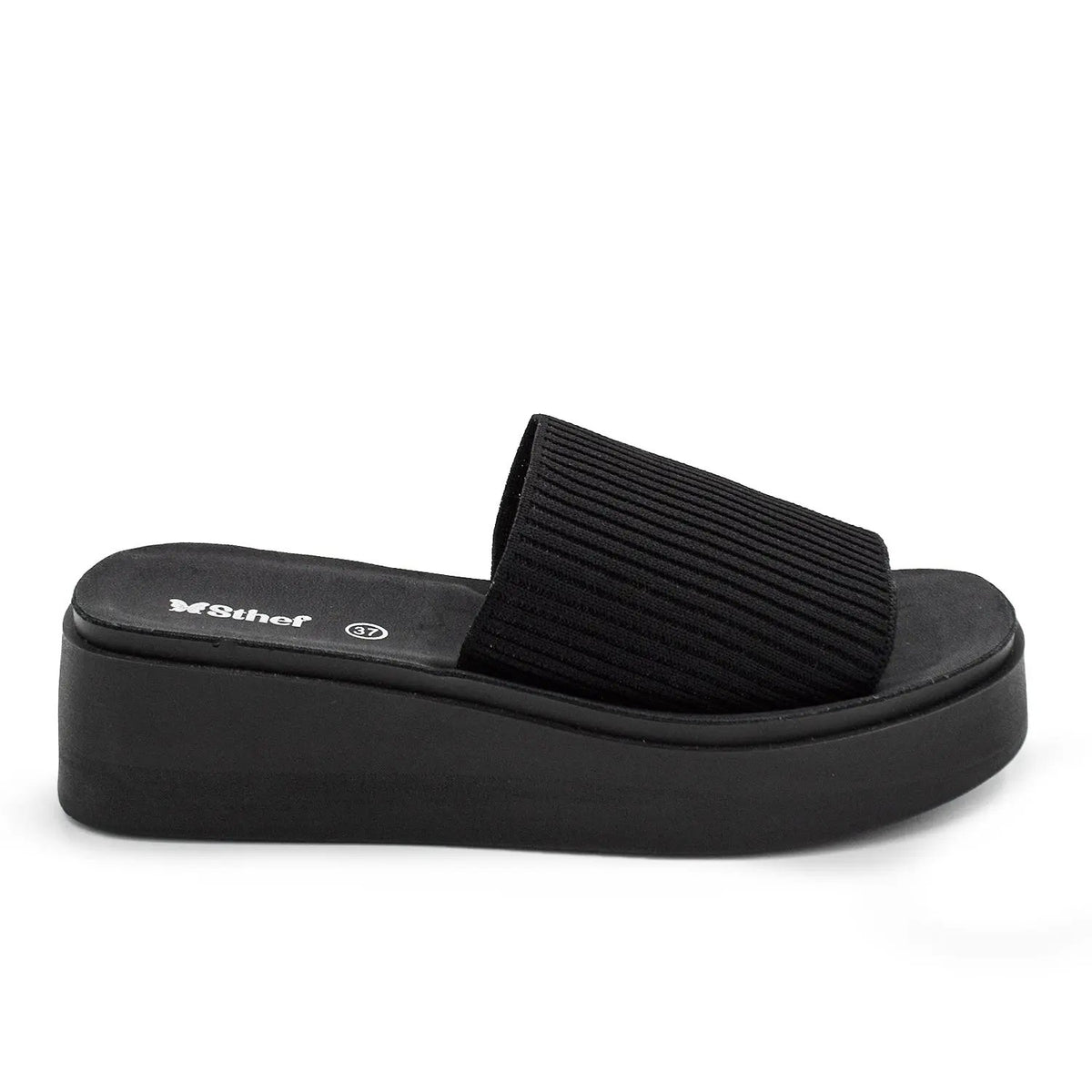 SANDALIA MUJER STHEF CASUAL NEGRO 7982-A Sthef