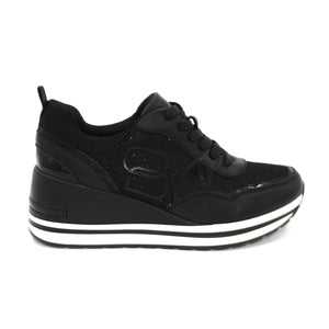 ZAPATILLA MUJER STHEF CASUAL NEGRO 8114