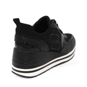 ZAPATILLA MUJER STHEF CASUAL NEGRO 8114