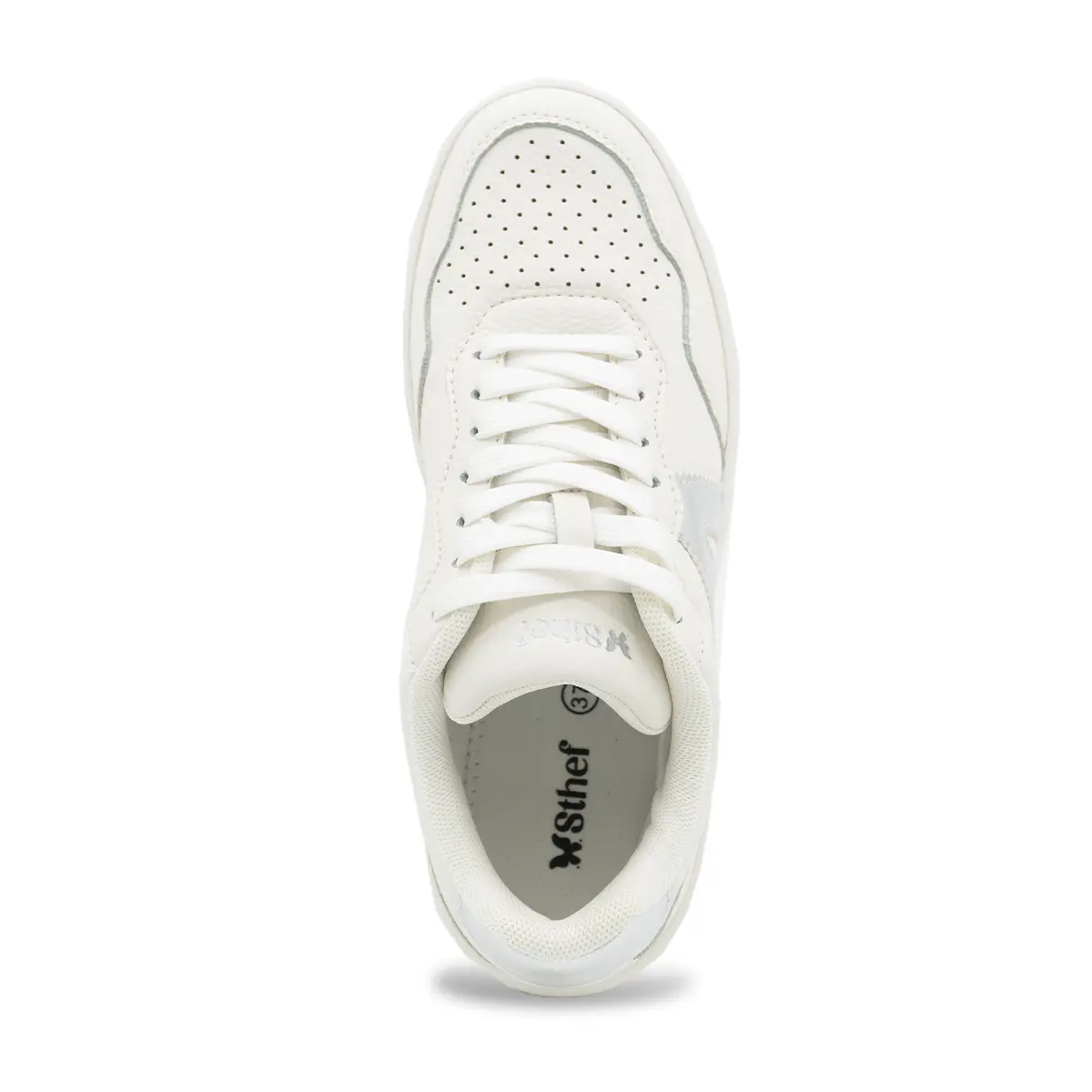 ZAPATILLA MUJER STHEF CASUAL BLANCO/PLATA 8143 Sthef