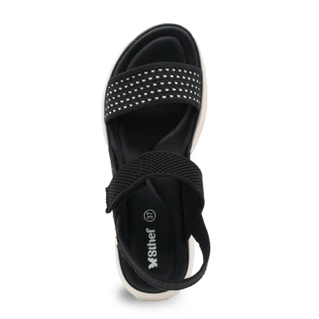 SANDALIA MUJER STHEF CASUAL NEGRO 8151 Sthef