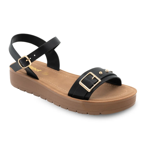 SANDALIA MUJER STHEF CASUAL NEGRO 8157 Sthef
