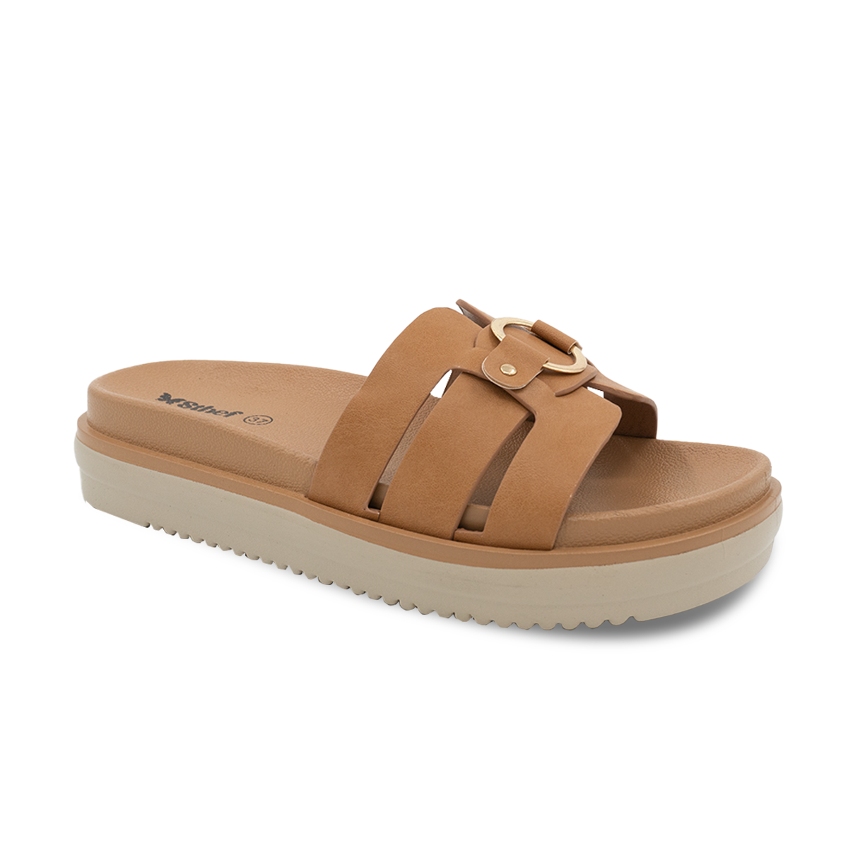 SANDALIA MUJER STHEF CASUAL MARRON 8162