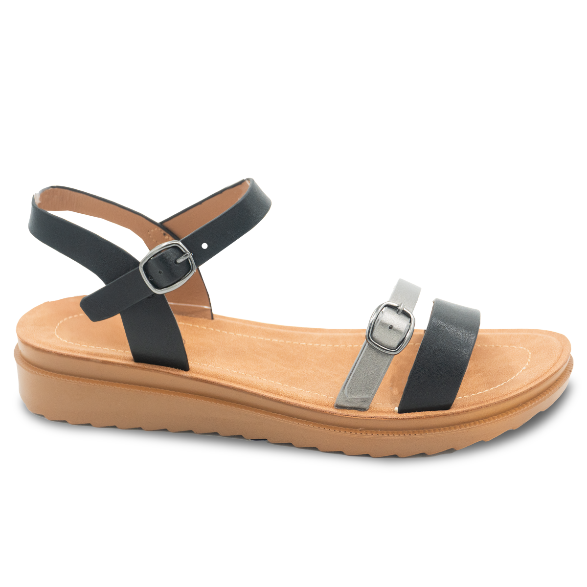 SANDALIA MUJER STHEF CASUAL NEGRO 8164