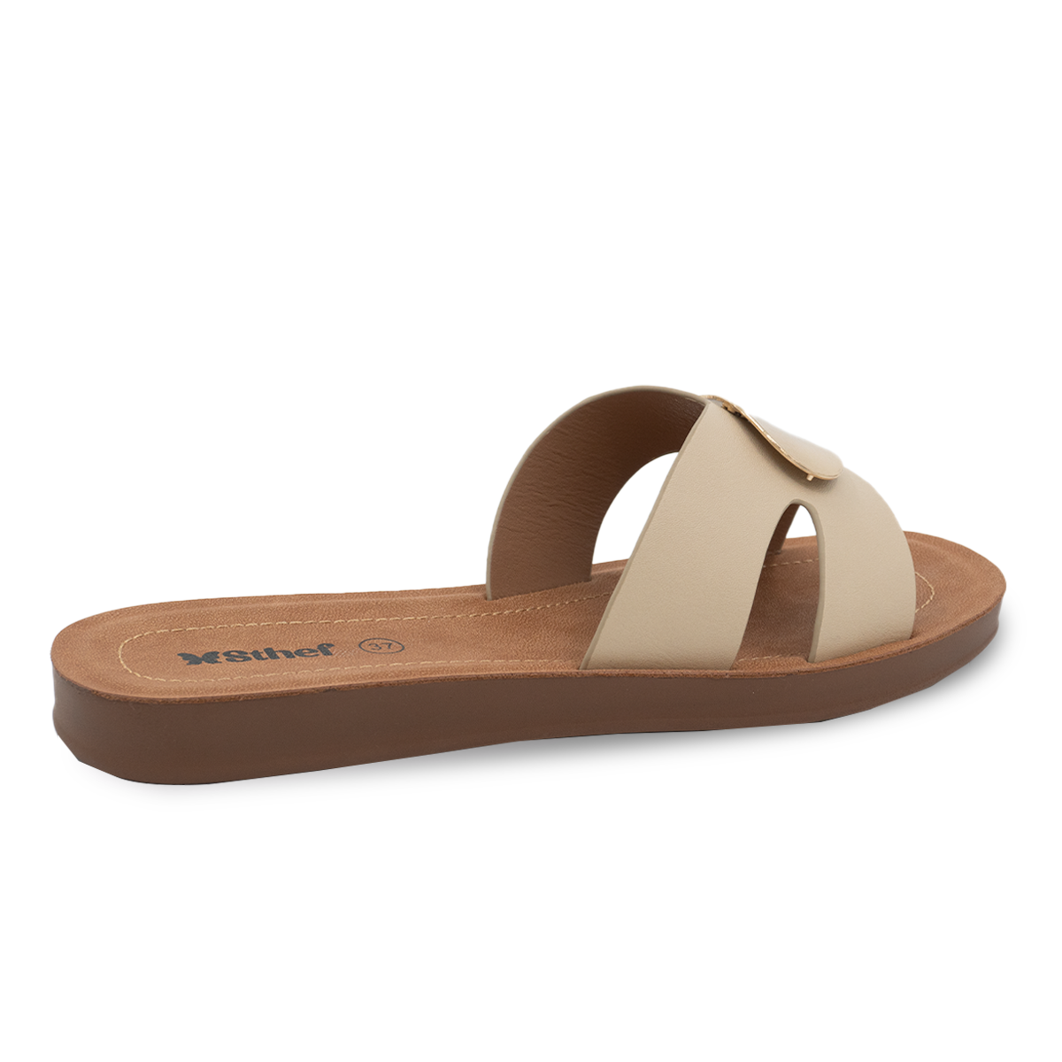 SANDALIA MUJER STHEF CASUAL BEIGE 8165