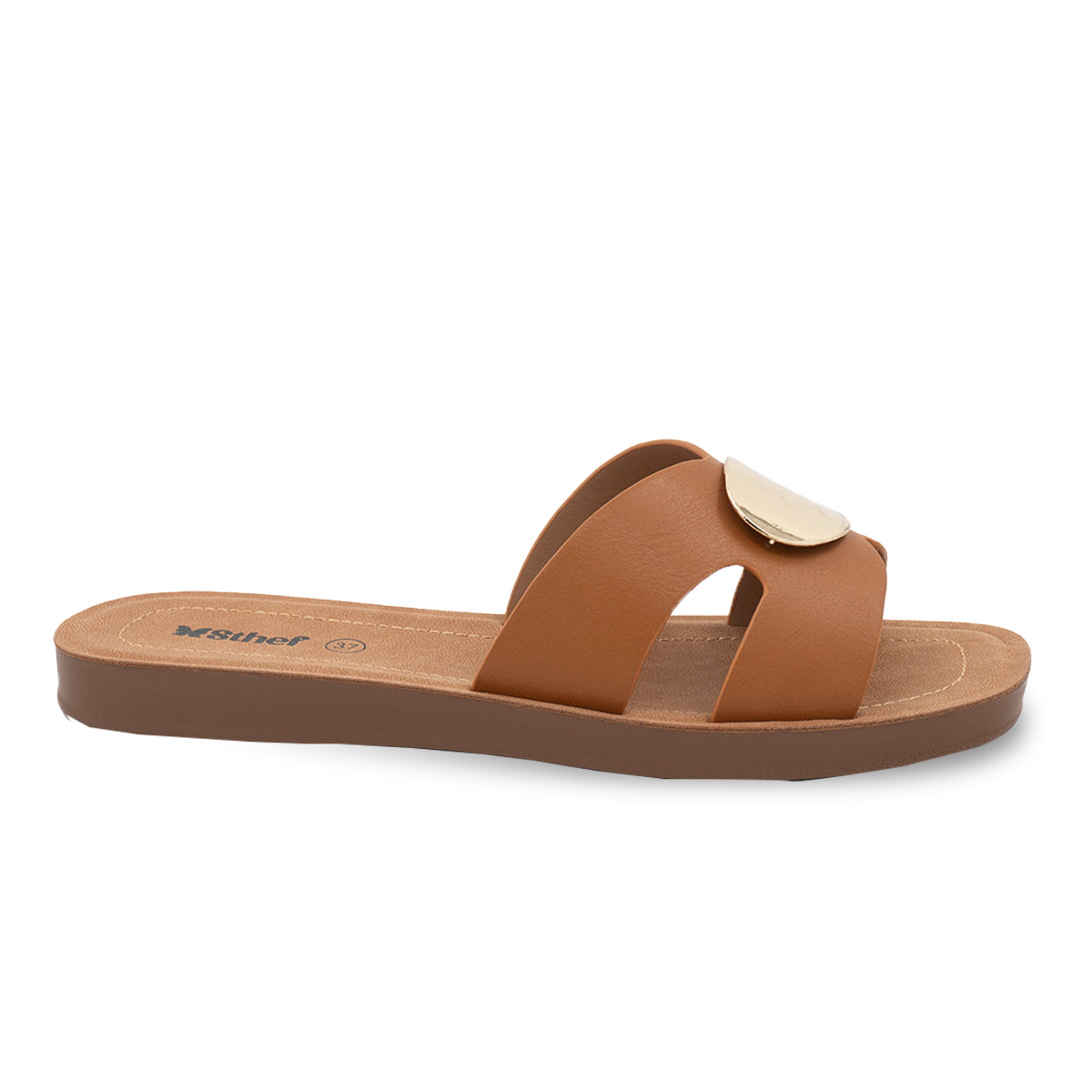 SANDALIA MUJER STHEF CASUAL MARRON 8165