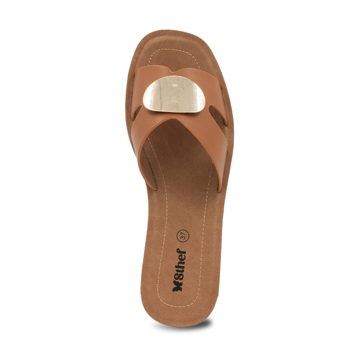 SANDALIA MUJER STHEF CASUAL MARRON 8165