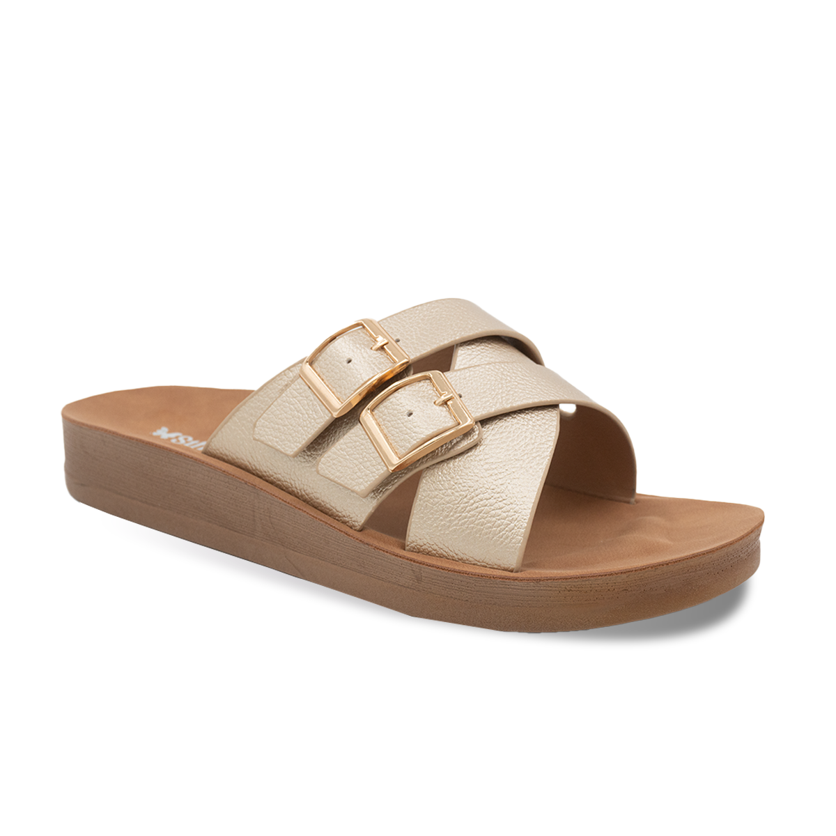 SANDALIA MUJER STHEF CASUAL DORADO 8166
