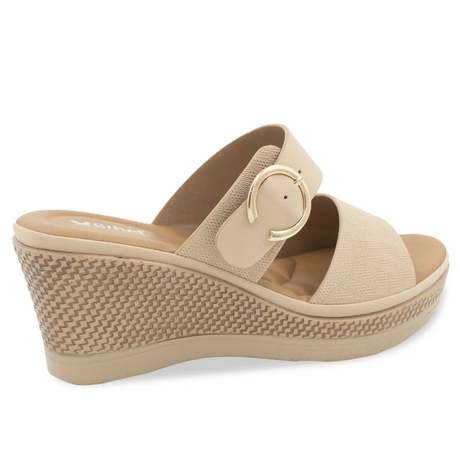 SANDALIA MUJER STHEF CASUAL BEIGE 8175 Sthef