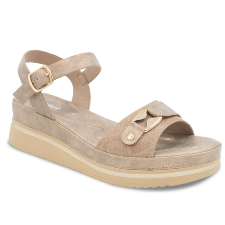 SANDALIA MUJER STHEF CASUAL KHAKI 8178 Sthef