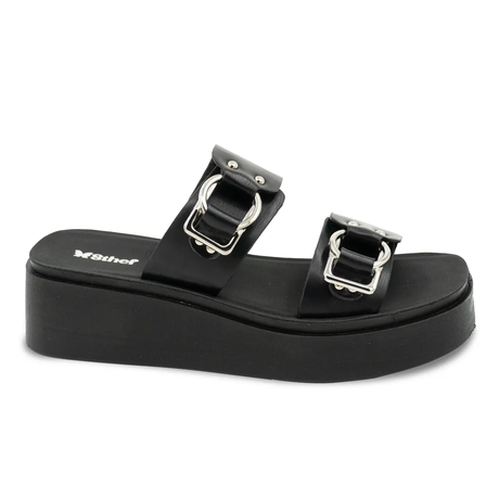 SANDALIA MUJER STHEF CASUAL NEGRO 8200 Sthef