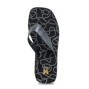SANDALIA MUJER STHEF PLAYERA NEGRO 8205