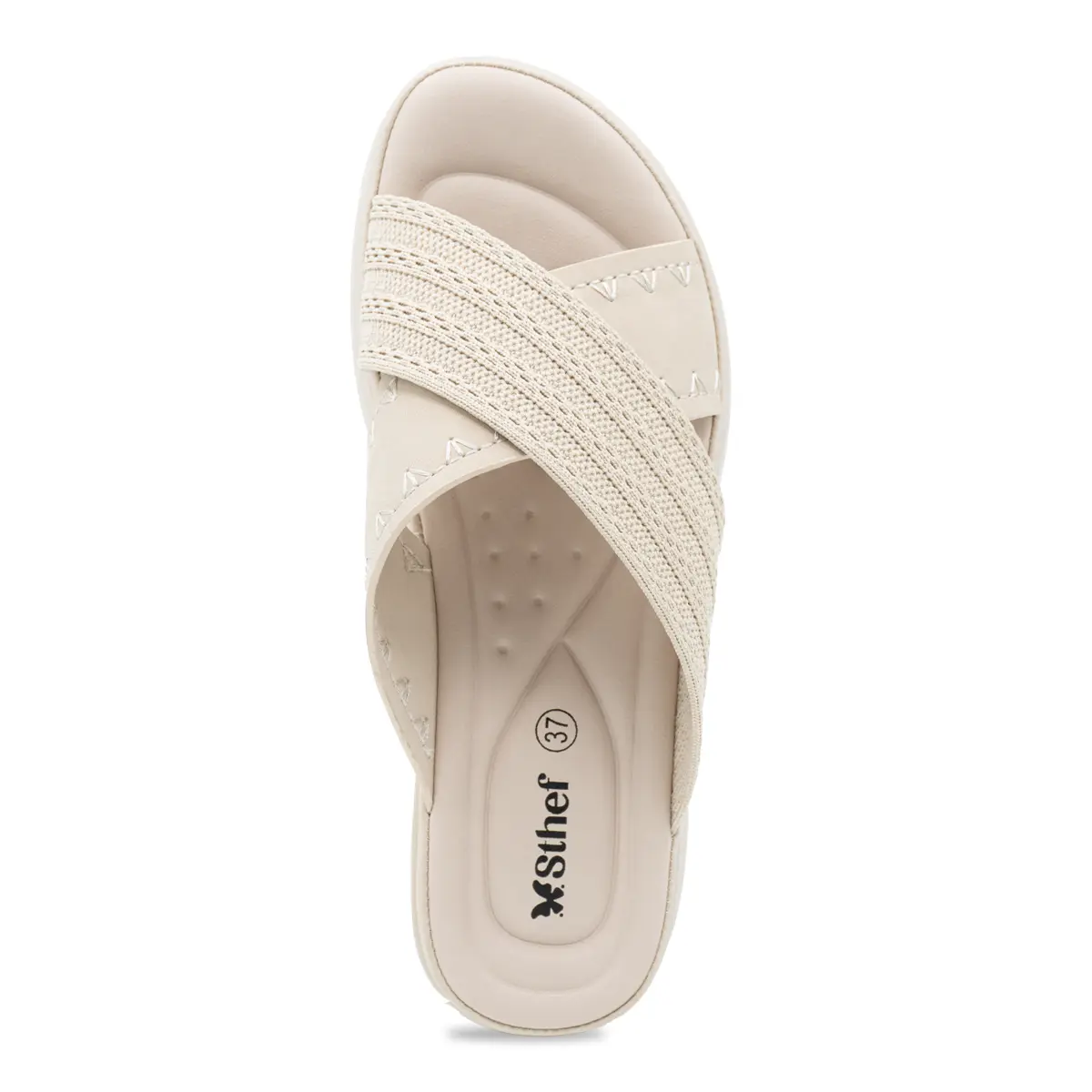 SANDALIA MUJER STHEF CASUAL BEIGE 8206 Sthef