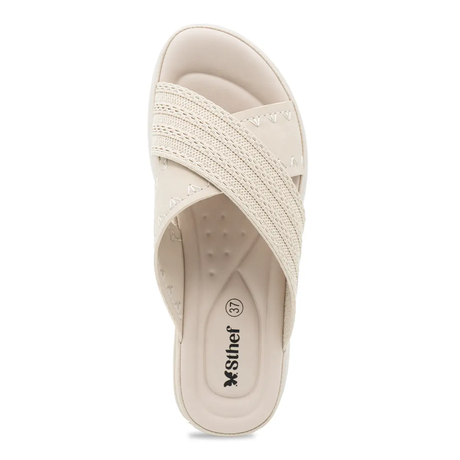 SANDALIA MUJER STHEF CASUAL BEIGE 8206 Sthef