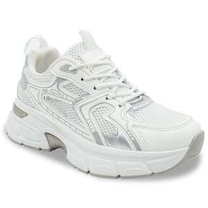 ZAPATILLA MUJER STHEF CASUAL BLANCO/PLATA 8264