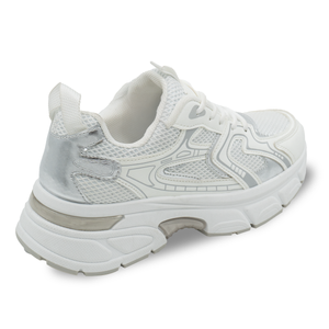 ZAPATILLA MUJER STHEF CASUAL BLANCO/PLATA 8264