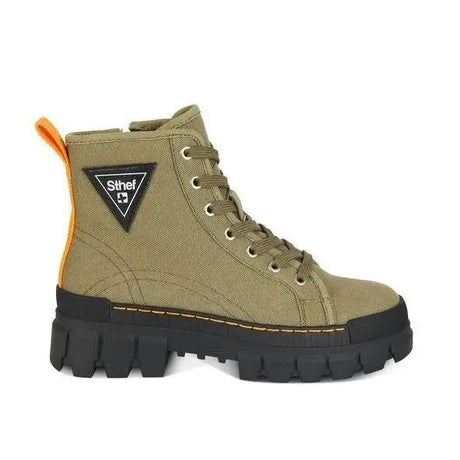 Botines Combat Mujer 7608 OLIVO-STHEF