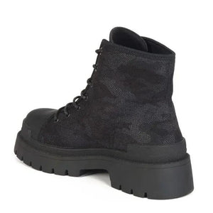Botines Combat Mujer 7644 NEGRO-STHEF
