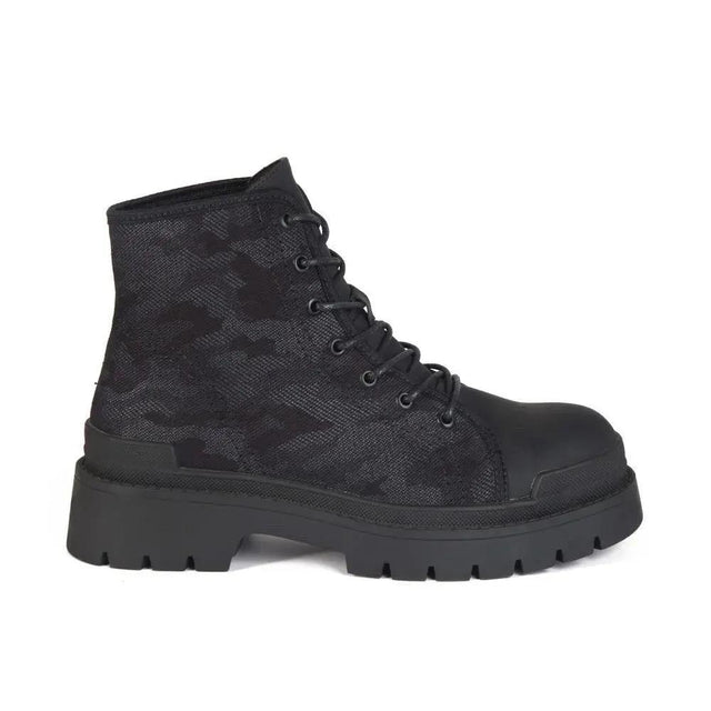 Botines Combat Mujer 7644 NEGRO-STHEF