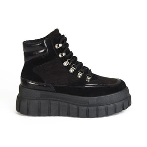 Botines Combat Mujer 7663 NEGRO-STHEF