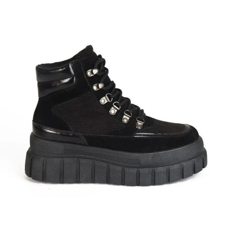 Botines Combat Mujer 7663 NEGRO-STHEF