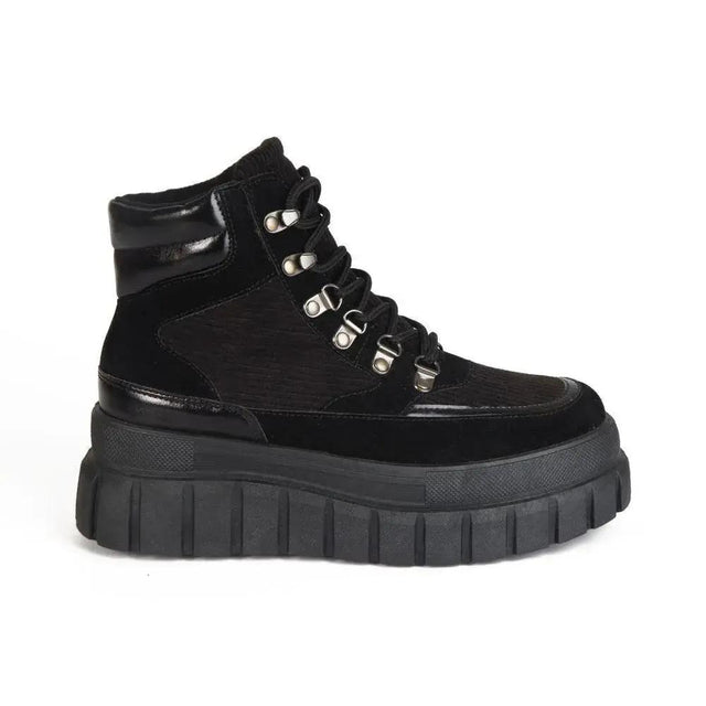 Botines Combat Mujer 7663 NEGRO-STHEF