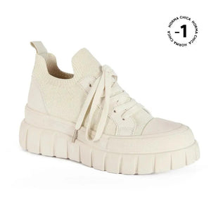 ZAPATILLA MUJER STHEF URBANA BEIGE 7561 TXTL Sthef