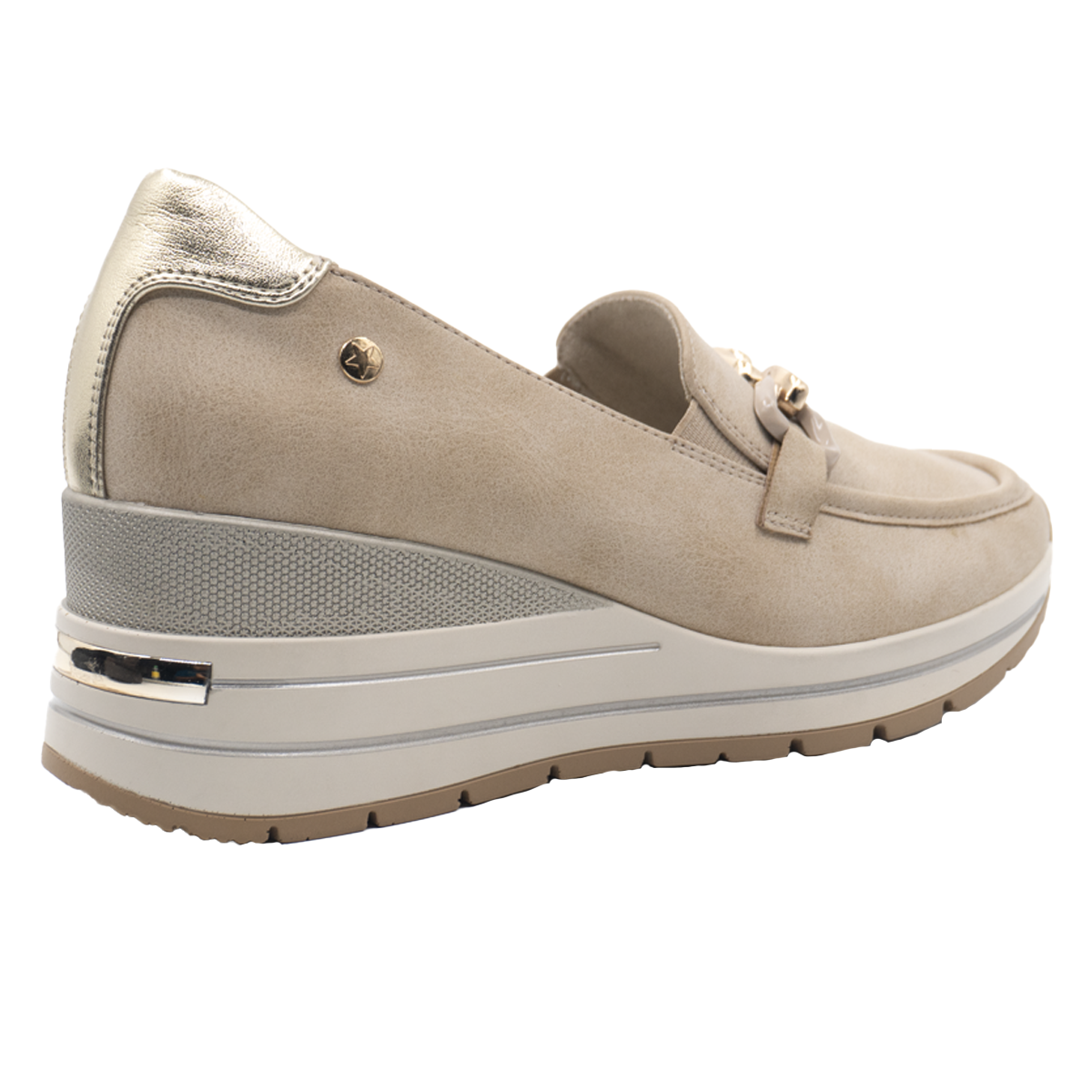 MOCASIN MUJER STHEF BEIGE 8274