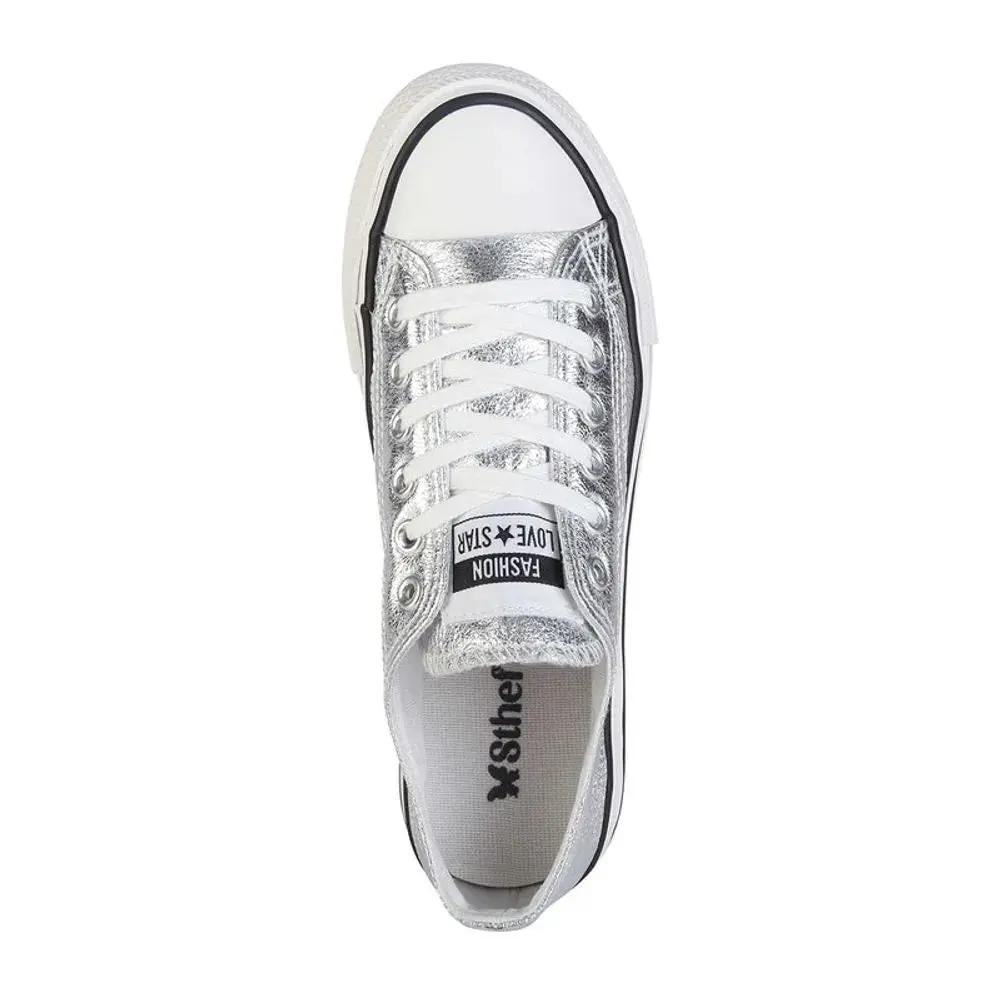 ZAPATILLA MUJER STHEF CASUAL PLATA 8081 Sthef