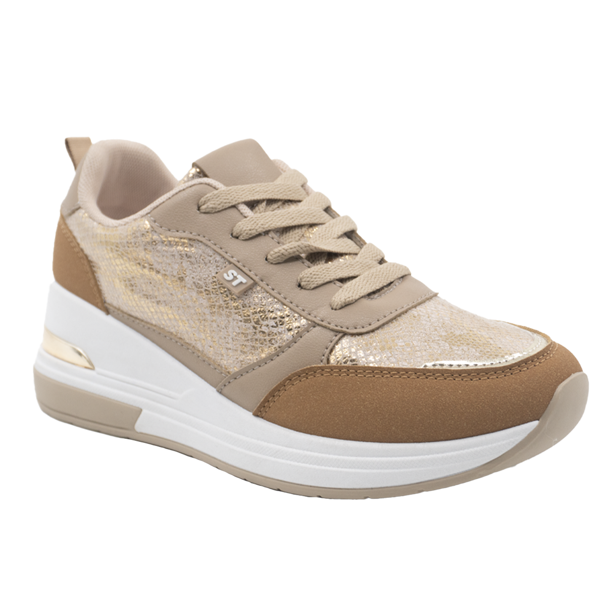 ZAPATILLA MUJER STHEF CASUAL BEIGE 8284