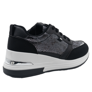 ZAPATILLA MUJER STHEF CASUAL NEGRO 8284