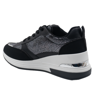ZAPATILLA MUJER STHEF CASUAL NEGRO 8284