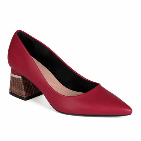 ZAPATO MUJER MIKAELA VESTIR BURGUNDY 20252-01 Mikaela