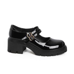 Mocasin Mujer 8119 Negro Charol Sthef