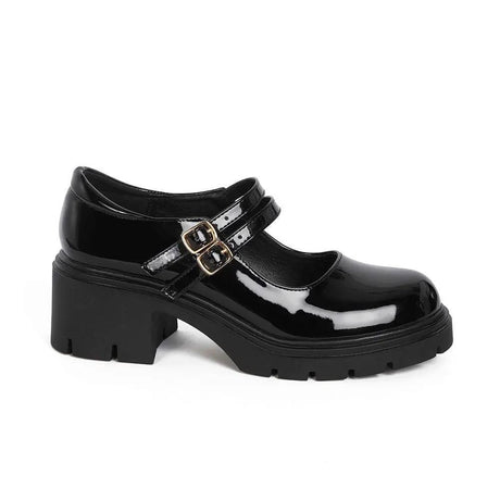 Mocasin Mujer 8119 Negro Charol Sthef
