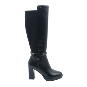 BOTA MUJER STHEF VESTIR NEGRO 8318