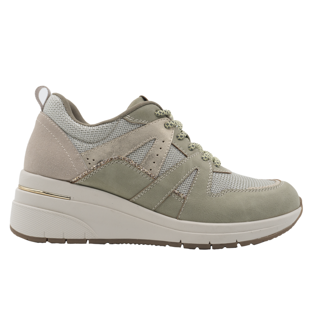 ZAPATILLA MUJER STHEF CASUAL VERDE 8326