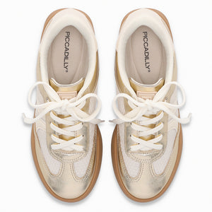 ZAPATILLA MUJER PICCADILLY OURO/OFF WHITE 90300100000001