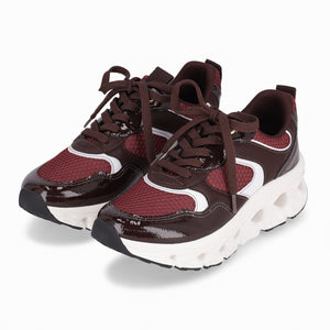 ZAPATILLA MAXI MUJER PICCADILLY CACAU/BRANCO NEVE/BURGUNDY 94801900000011