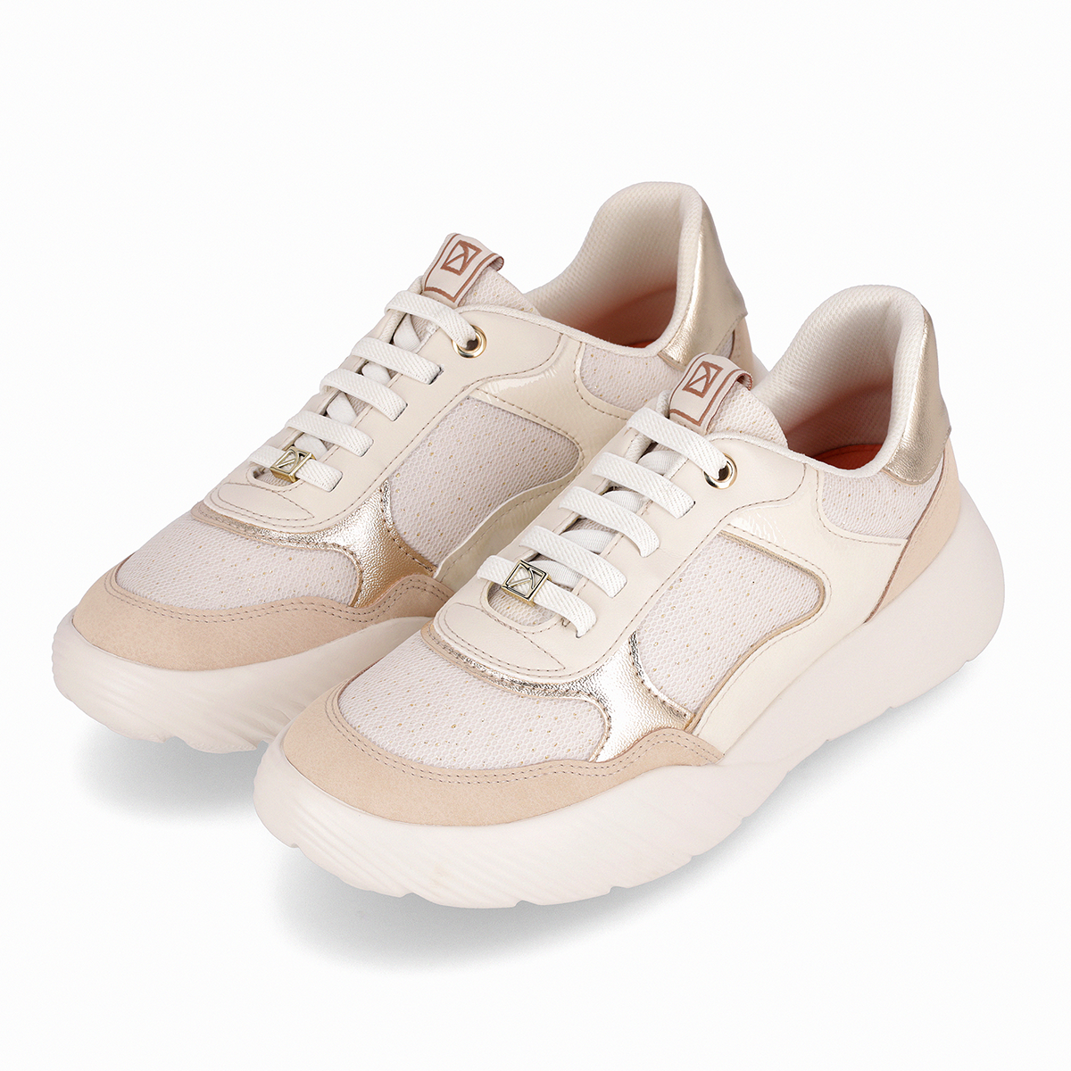 ZAPATILA FASCITE MUJER PICCADILLY BRULE/OFF WHITE/OURO 94903300000001
