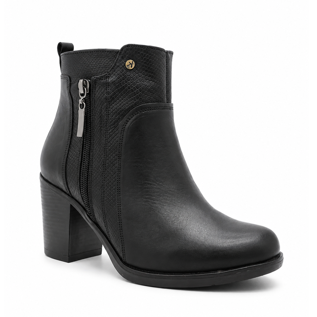 BOTIN MUJER MIKAELA CASUAL NEGRO BT165