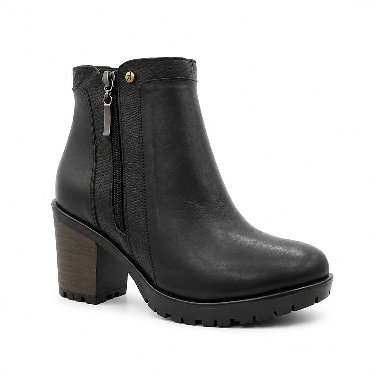 BOTIN MUJER MIKAELA CASUAL NEGRO BT167